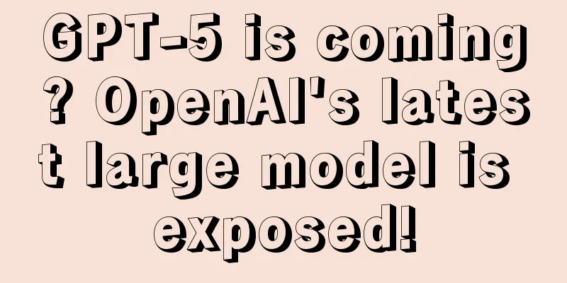 GPT-5 is coming? OpenAI's latest large model is exposed!