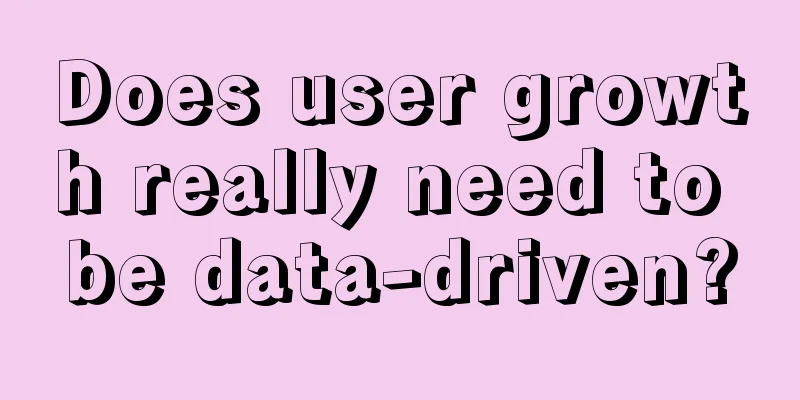Does user growth really need to be data-driven?