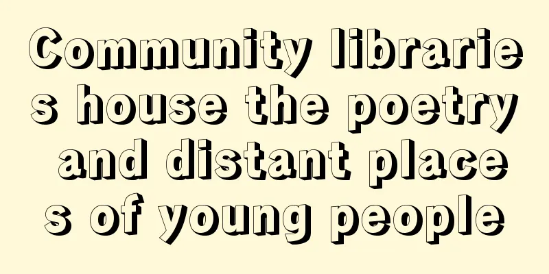 Community libraries house the poetry and distant places of young people