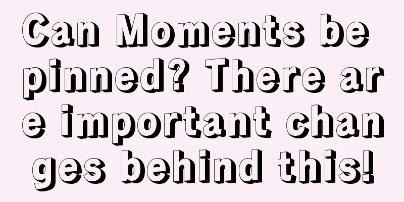 Can Moments be pinned? There are important changes behind this!