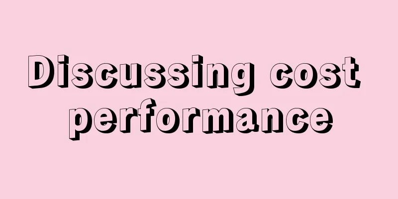 Discussing cost performance