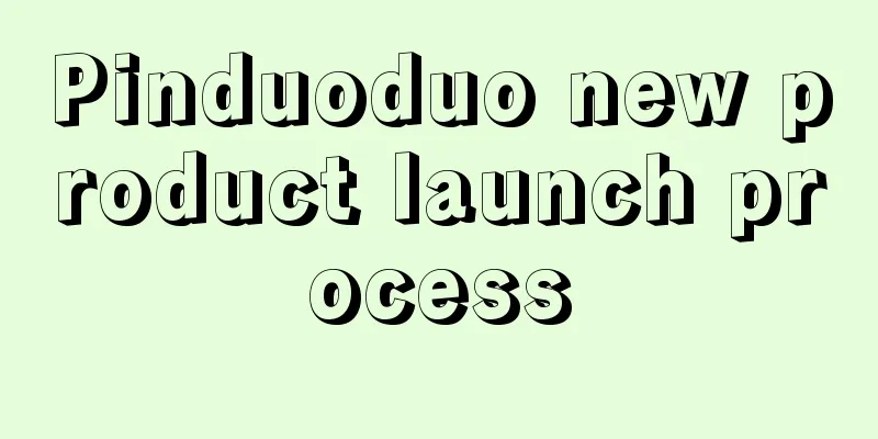 Pinduoduo new product launch process
