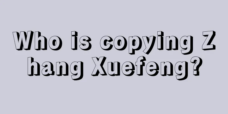 Who is copying Zhang Xuefeng?
