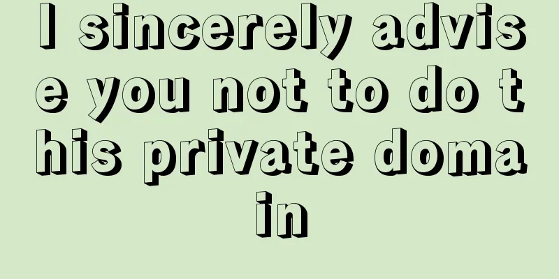 I sincerely advise you not to do this private domain