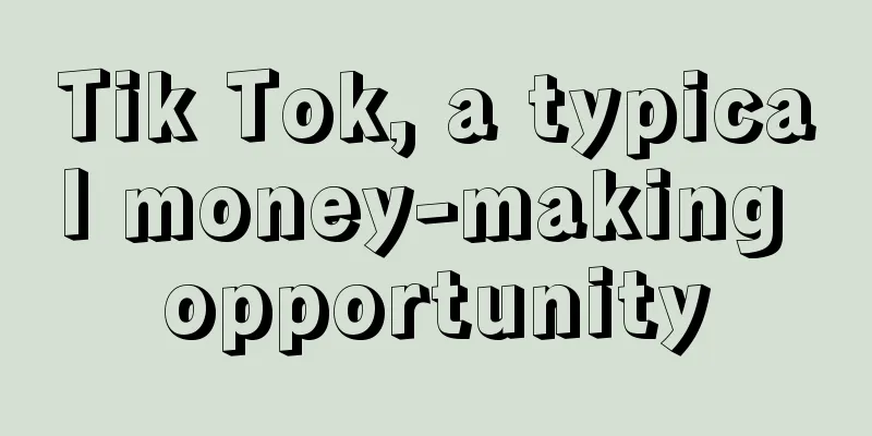 Tik Tok, a typical money-making opportunity