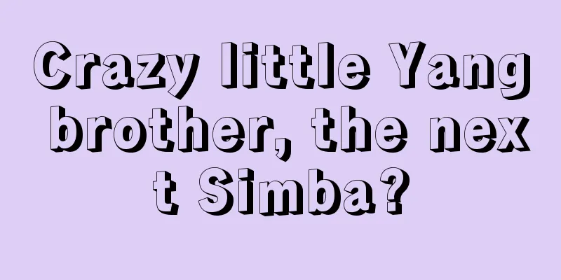 Crazy little Yang brother, the next Simba?
