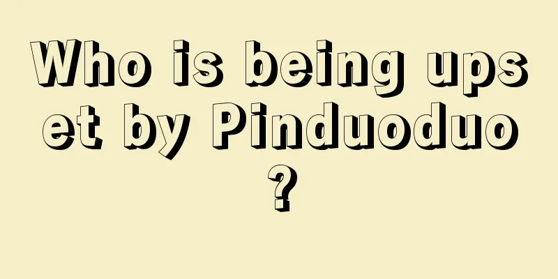 Who is being upset by Pinduoduo?