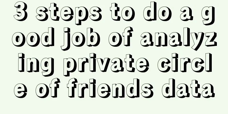3 steps to do a good job of analyzing private circle of friends data