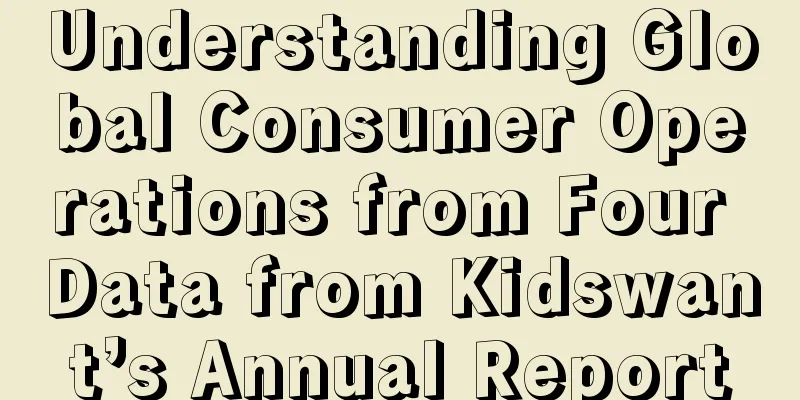 Understanding Global Consumer Operations from Four Data from Kidswant’s Annual Report