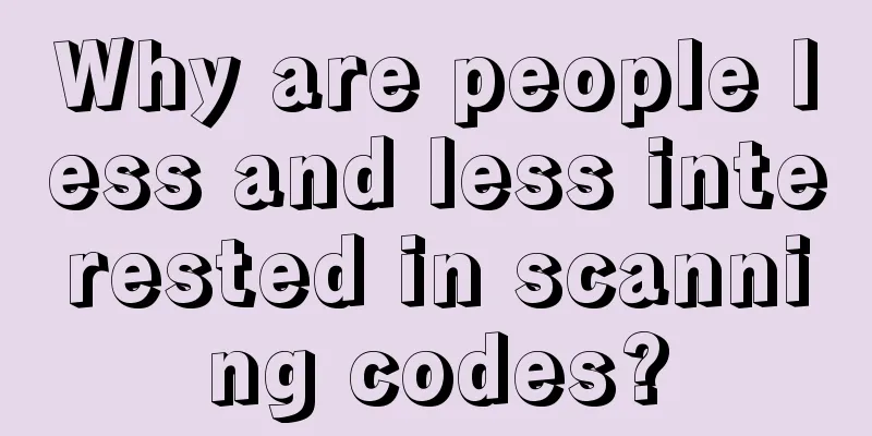 Why are people less and less interested in scanning codes?
