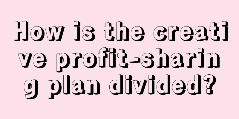 How is the creative profit-sharing plan divided?