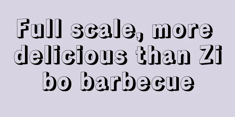 Full scale, more delicious than Zibo barbecue