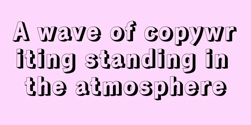 A wave of copywriting standing in the atmosphere