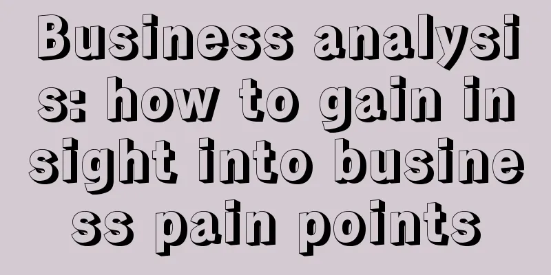 Business analysis: how to gain insight into business pain points