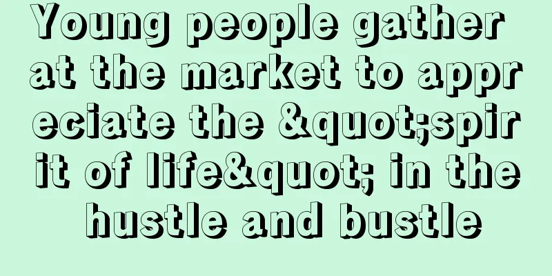 Young people gather at the market to appreciate the "spirit of life" in the hustle and bustle