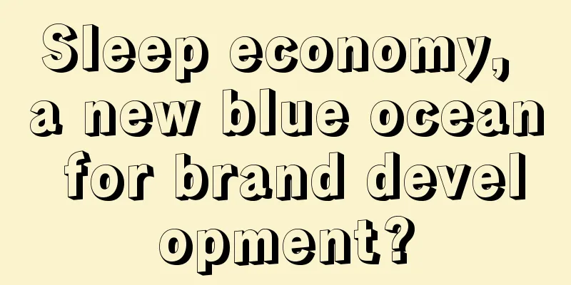 Sleep economy, a new blue ocean for brand development?