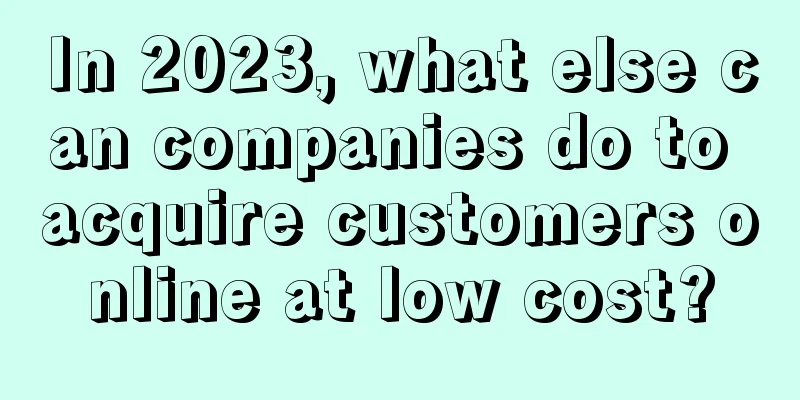 In 2023, what else can companies do to acquire customers online at low cost?