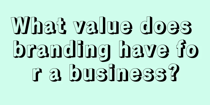 What value does branding have for a business?