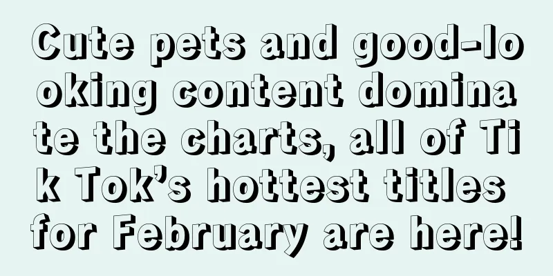 Cute pets and good-looking content dominate the charts, all of Tik Tok’s hottest titles for February are here!