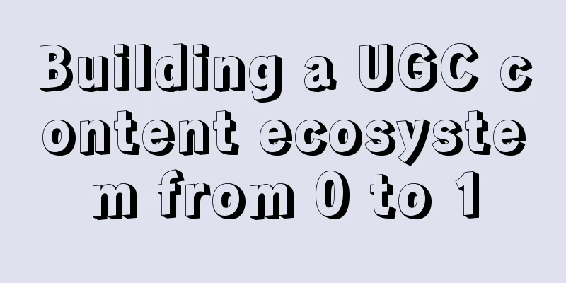 Building a UGC content ecosystem from 0 to 1