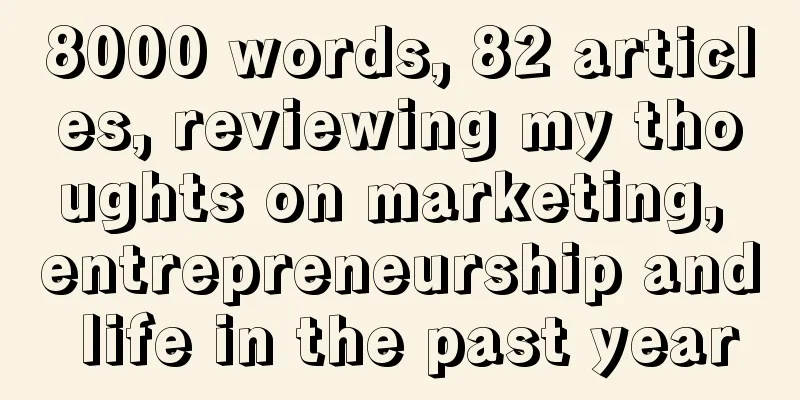 8000 words, 82 articles, reviewing my thoughts on marketing, entrepreneurship and life in the past year