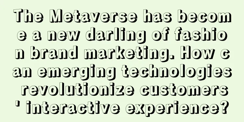 The Metaverse has become a new darling of fashion brand marketing. How can emerging technologies revolutionize customers' interactive experience?