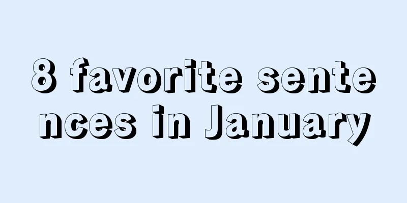 8 favorite sentences in January