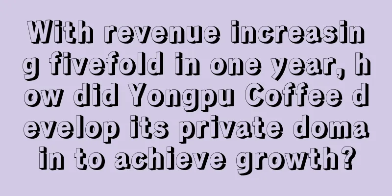 With revenue increasing fivefold in one year, how did Yongpu Coffee develop its private domain to achieve growth?