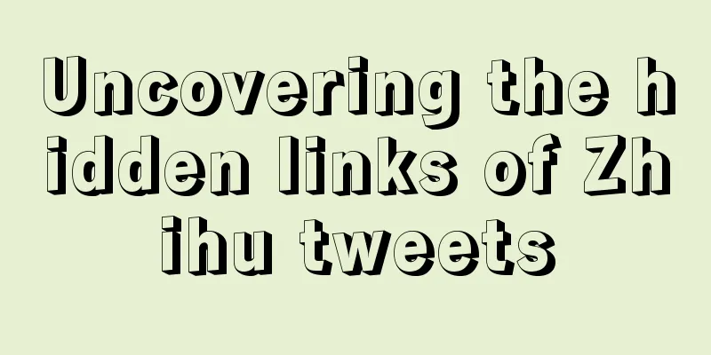 Uncovering the hidden links of Zhihu tweets