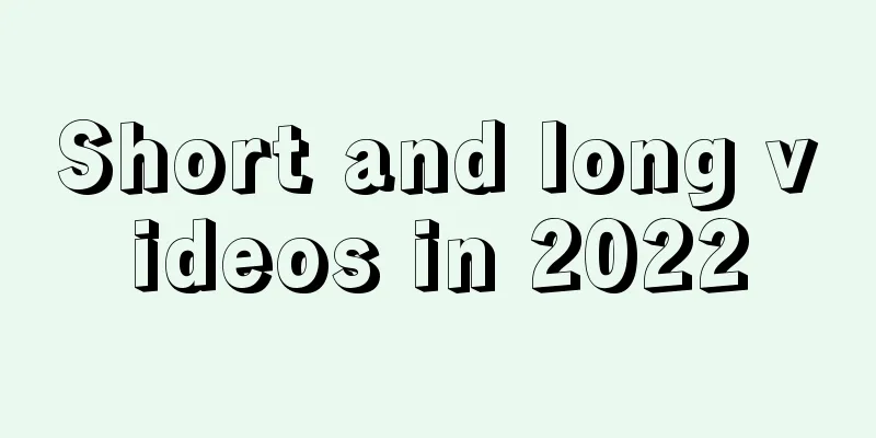 Short and long videos in 2022