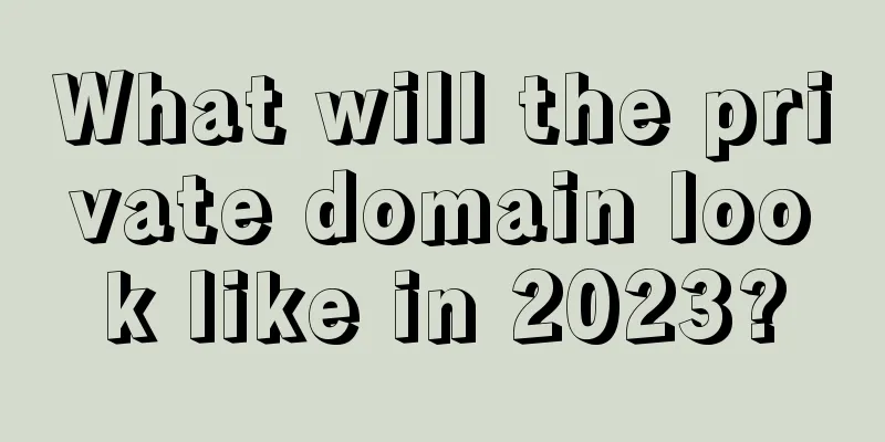 What will the private domain look like in 2023?